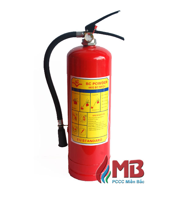 Bình chữa cháy bột MFZ4 – BC, trọng lượng 4KG
