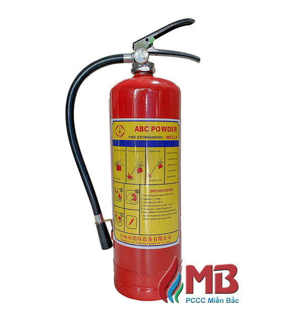 Bình chữa cháy bột MFZL4 – ABC, trọng lượng 4KG